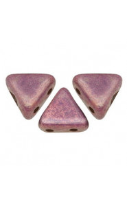 Les perles par Puca® Kheops beads Opaque mix amethyst/gold ceramic look 03000/15726